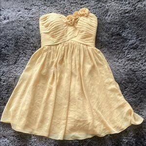 Azazie Yellow Sweetheart Neckline Sleeveless Sundress for Prom Or bridesmaid